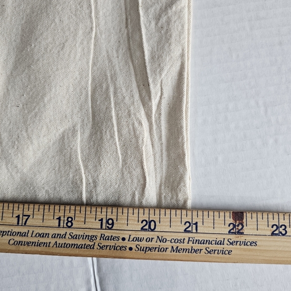 Duluth Trading Co Light Tan Canvas Drawstring Dust Bag Approx 17.5" x 21" Large - Picture 10 of 12